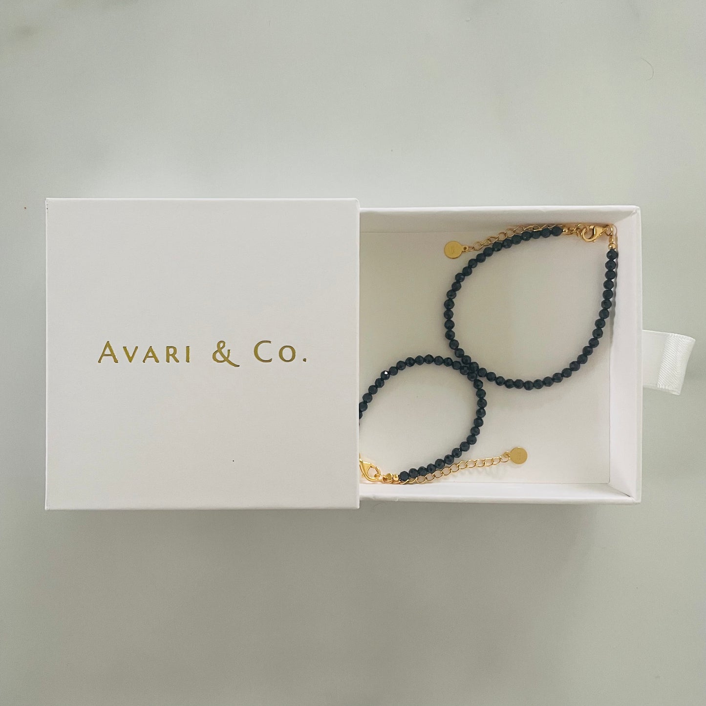 Black Onyx Beaded Bracelets (Adult & Child)
