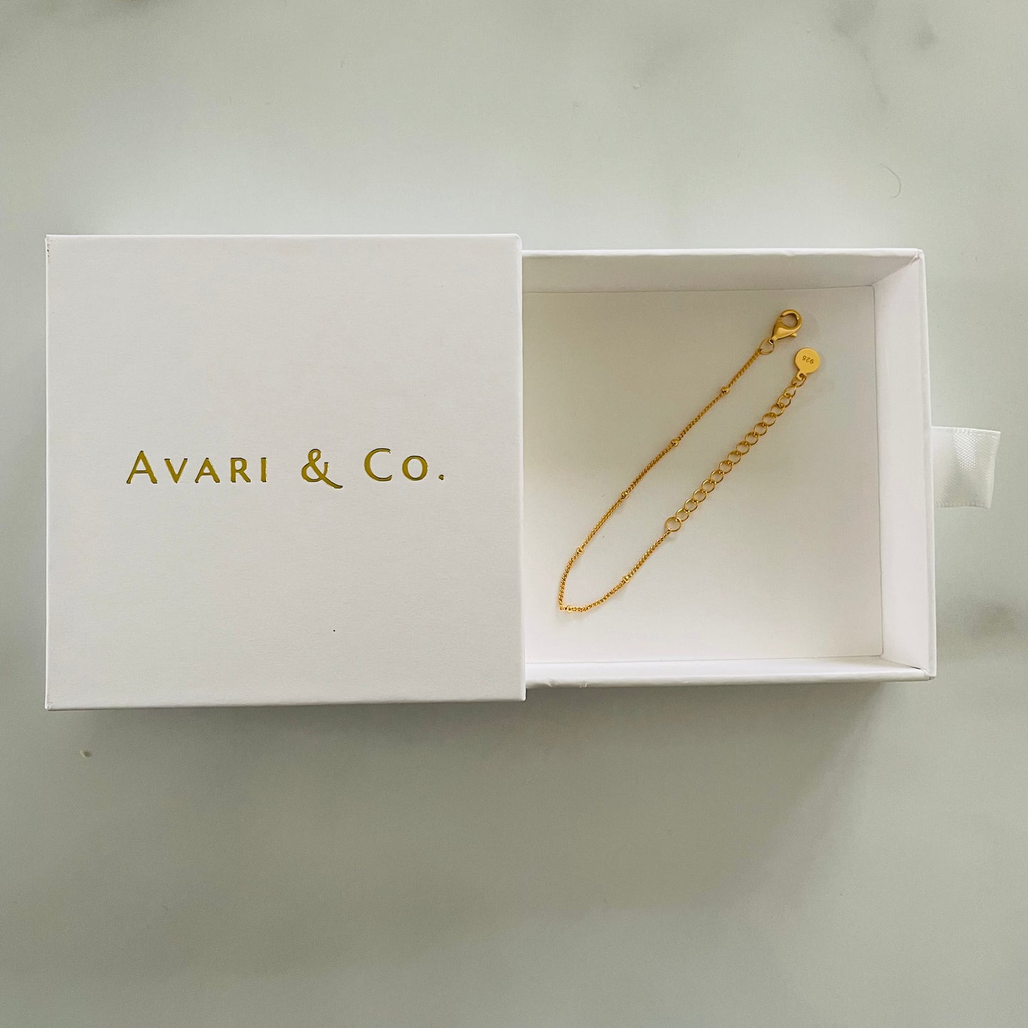 Elegant 925 Sterling Silver 18K gold-plated bracelet (Child)