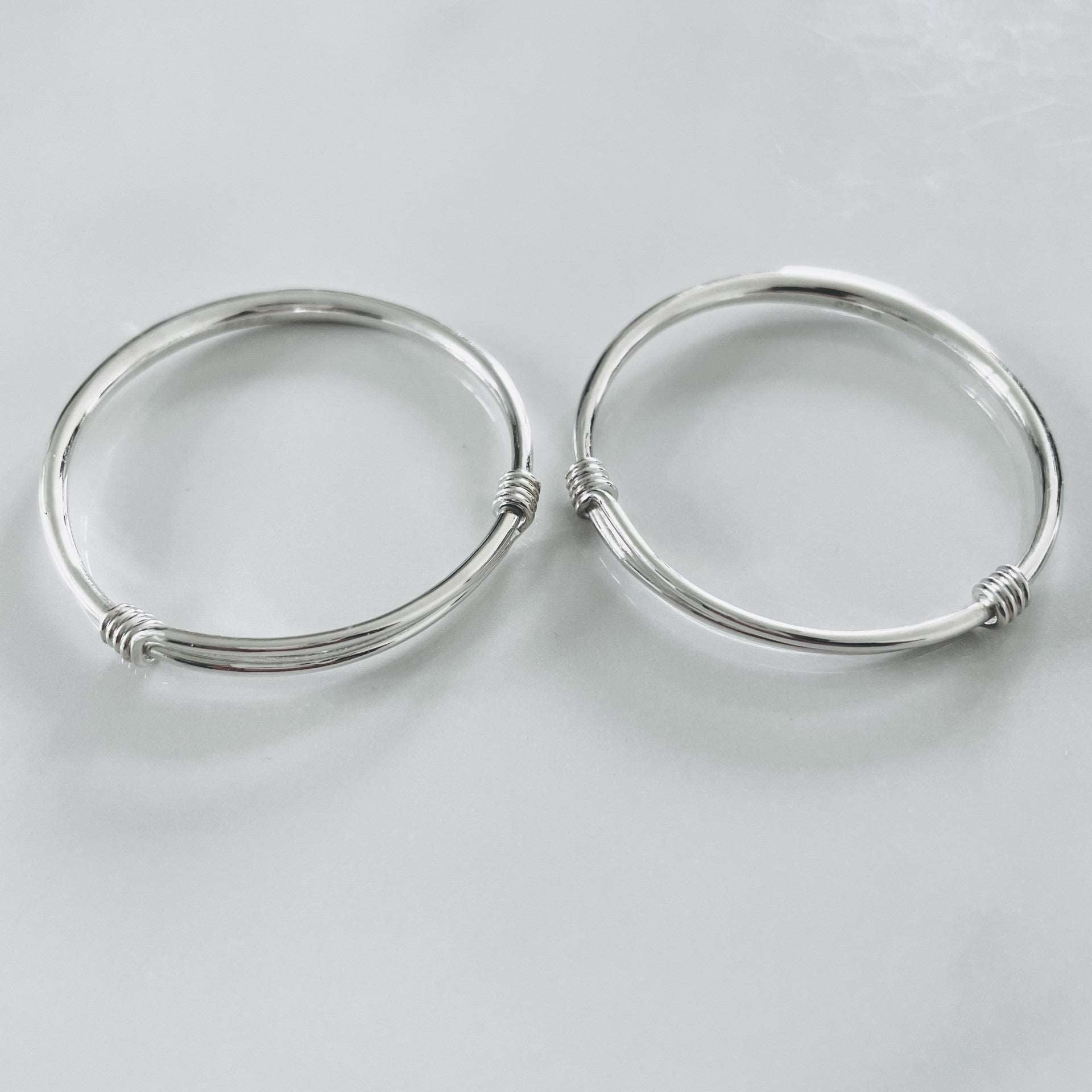 925 Sterling Silver Bangle / Kada Pair