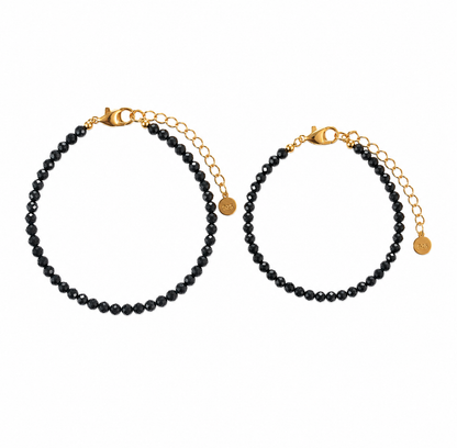 Black Onyx Beaded Bracelets (Adult & Child)