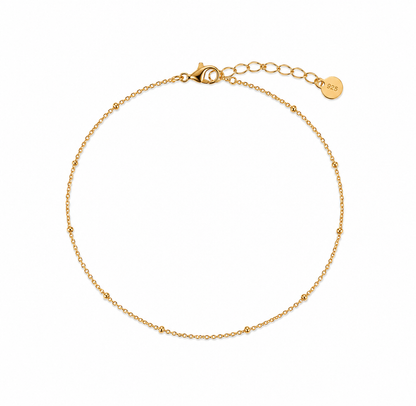 925 Sterling Silver 18K Gold Plated Bracelet (Adult)