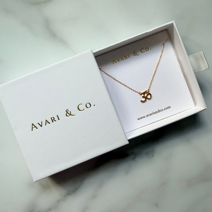 Aum Pendant Necklace – 18k Gold Vermeil